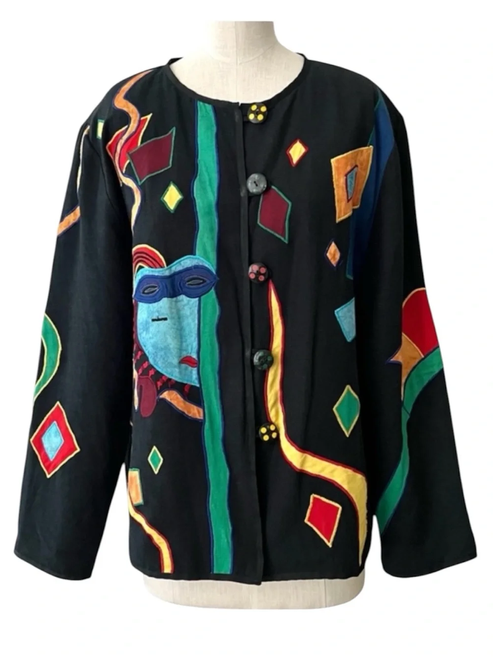 Allure Colorful Folk Artsy Jacket XL